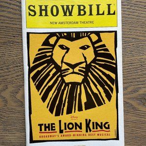 THE LION KING Disney - Showbill - New Amsterdam Theatre / NYC / 2005